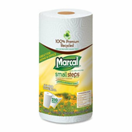 PROCOMFORT Marcal Paper Mills- Inc  Paper Towel Jumbo Roll - White - 210 Sheets per Roll PR3750683